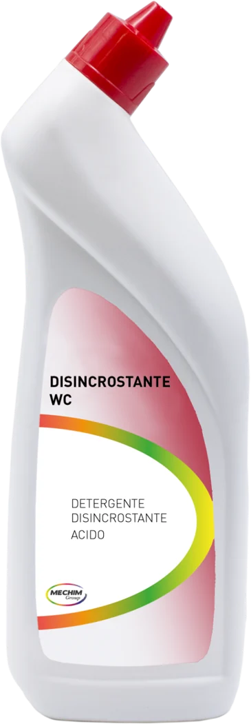 Flacone Disincrostante WC Mechim, packaging ed etichetta