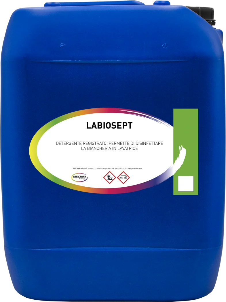 Tanica Labiosept Mechim, packaging ed etichetta